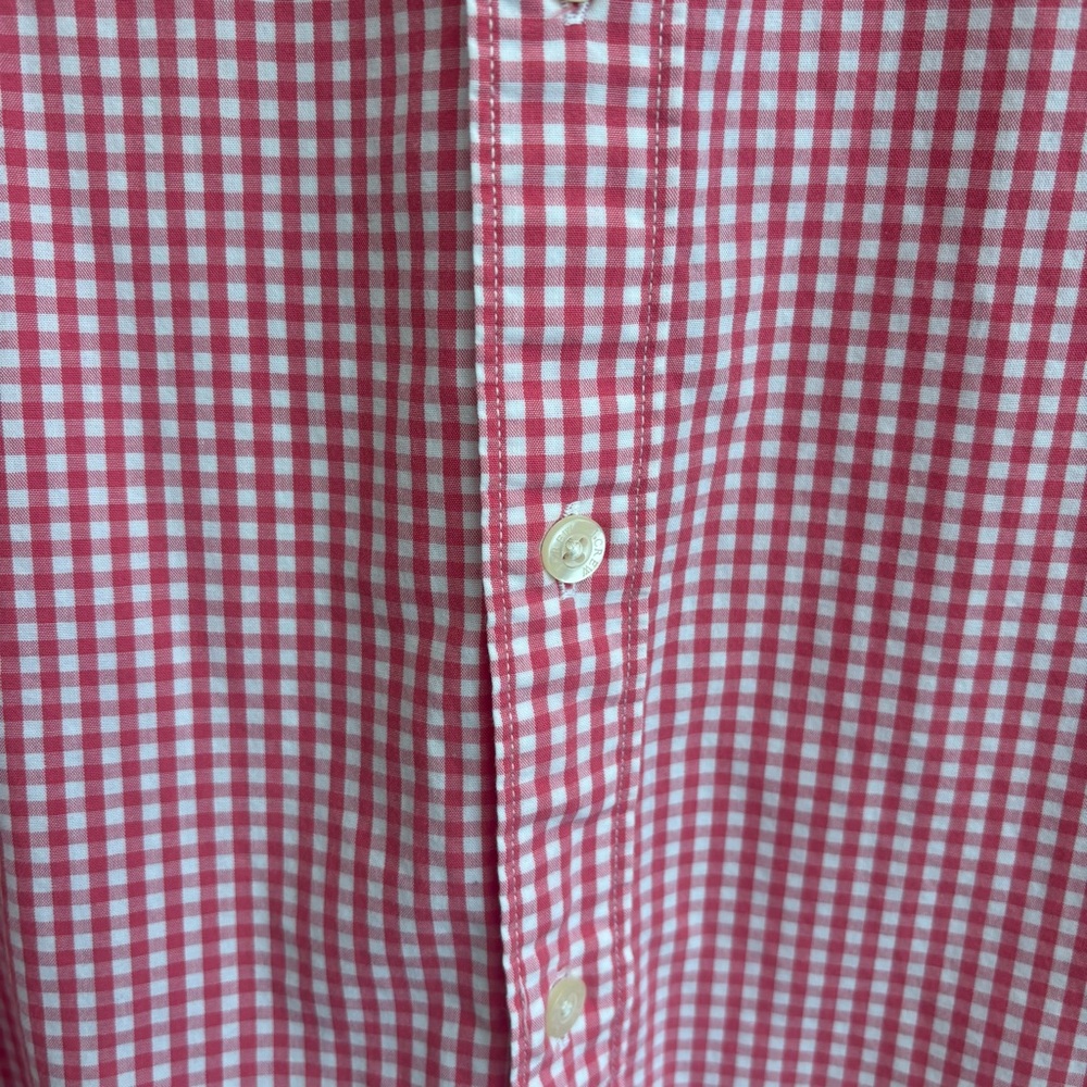 Men’s J. Crew Short Sleeve Gingham Shirt, Size Medium - Picture 5 of 12